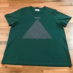 Ovadia & Sons Forest Green and Lavender “Behind the Veil” Basic Tee Size XXL
